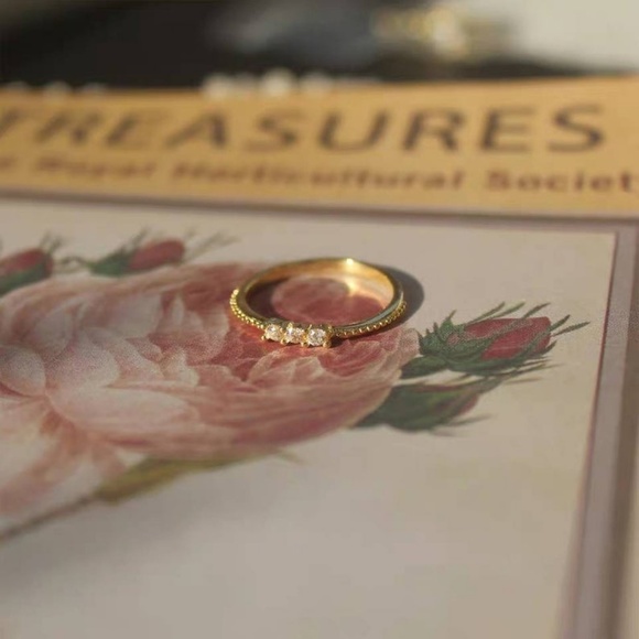 CZ Stacking Ring, Thin CZ Ring, - Picture 6 of 8